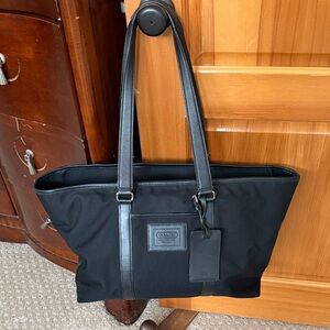 Coach Black overnight bag